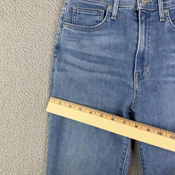 Veronica Beard Jeans Womens Sz 27x26 Blue Carly Kick Flare High Rise Zip Fly - Picture 10 of 13